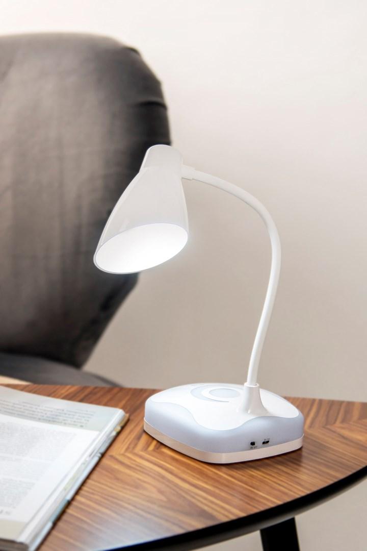 Activejet LED desk lamp AYE-CLASSIC PLUS baltas