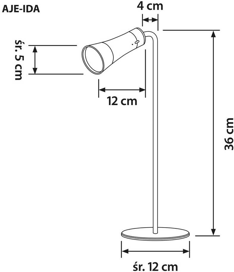 Activejet Multifunctional lamp AJE-IDA 4IN1