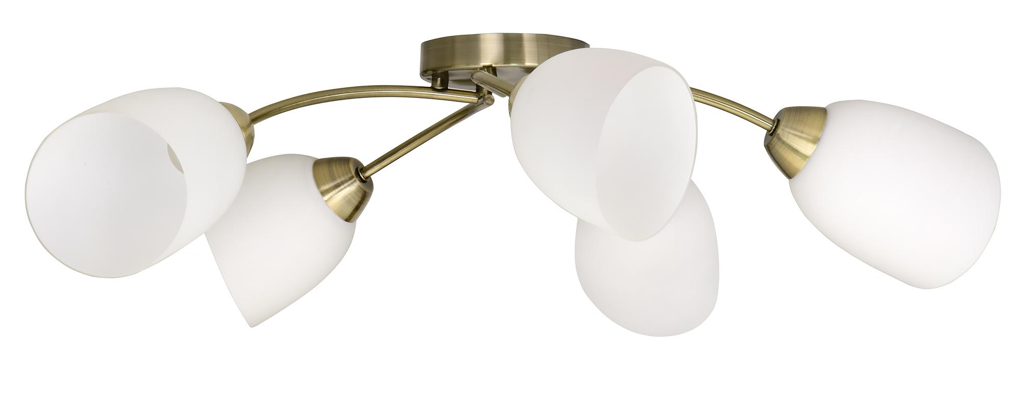 Lamp Klasikinis liustra pakabinamas lubinis šviestuvas Activejet BENITA Patina 5xE27 svetainei