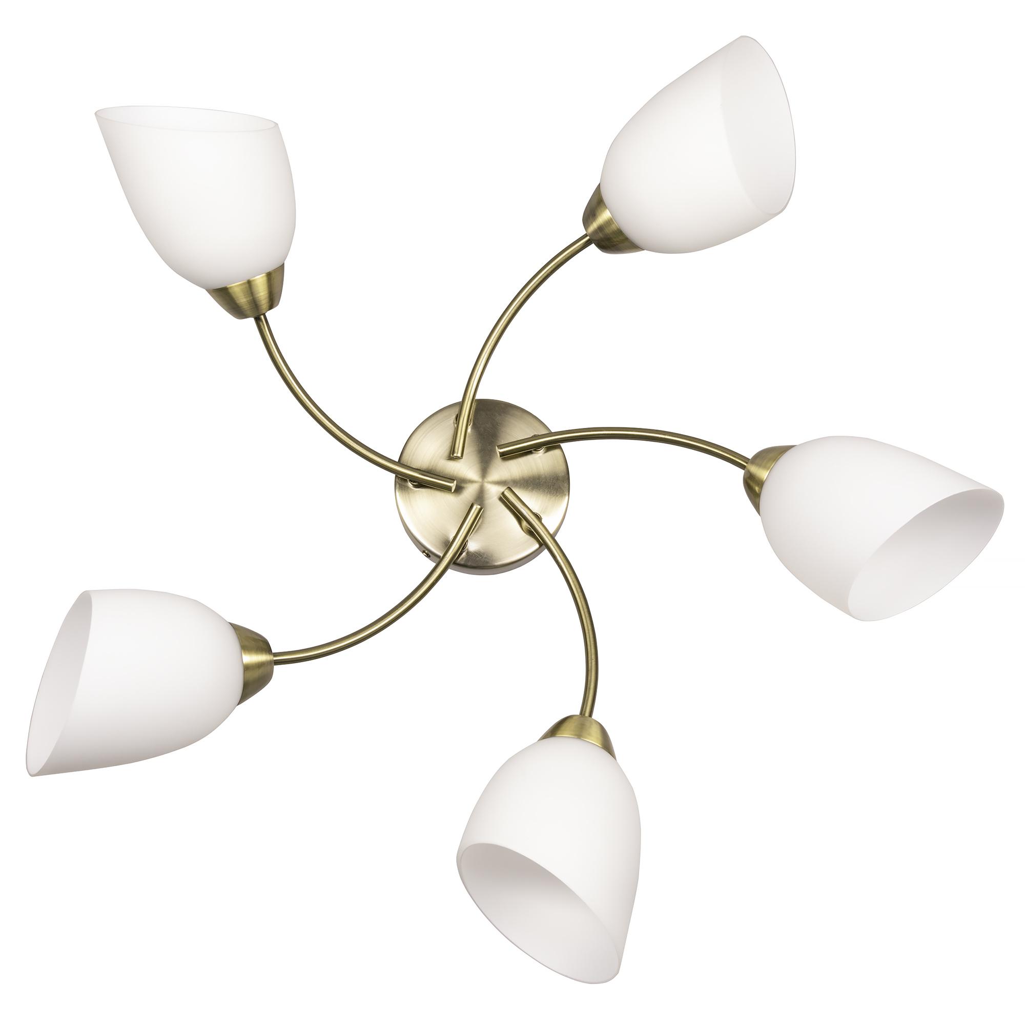 Lamp Klasikinis liustra pakabinamas lubinis šviestuvas Activejet BENITA Patina 5xE27 svetainei