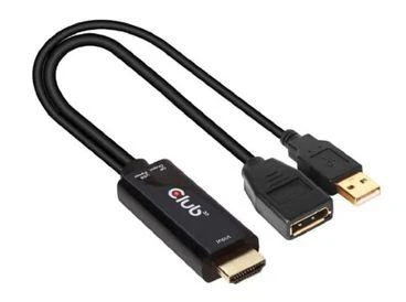 Club 3D HDMI į DisplayPort adapteris su USB jungtimi