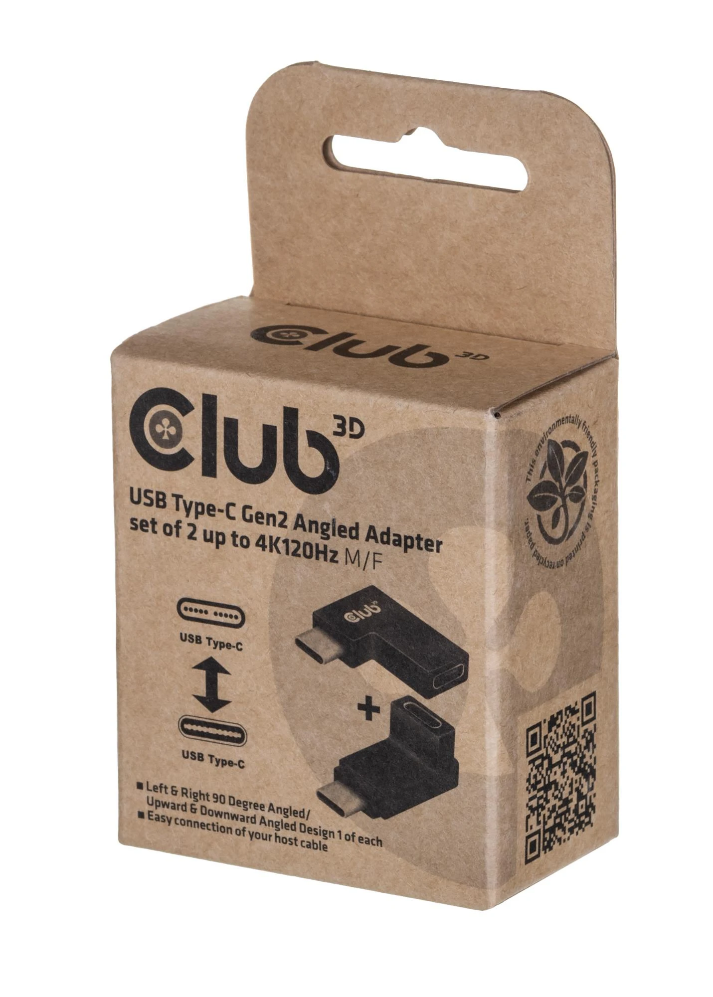 Adapteris USB Club 3D USB-C – USB-C Juodas (CAC-1528)
