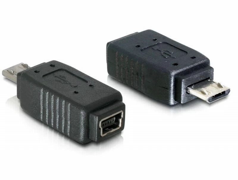 Delock USB adapterių pora su micro-B ir mini jungtimis