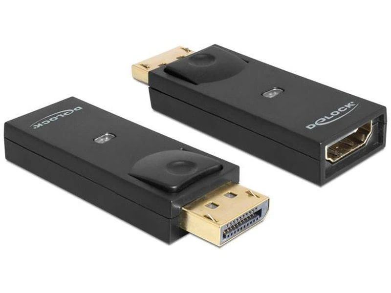 Du Delock DP į HDMI adapteriai su LED indikatoriais