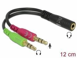 Delock 3.5mm garso adapteris su spalvotais kištukais