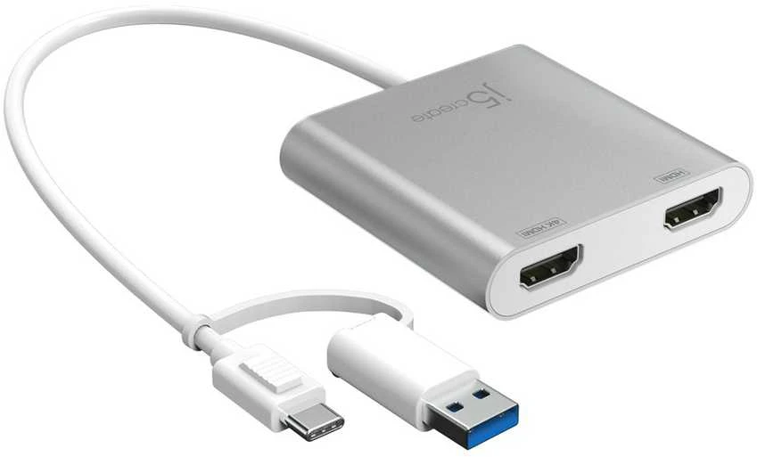 J5create – USB-C į dvigubą HDMI kelių monitorių adapteris
