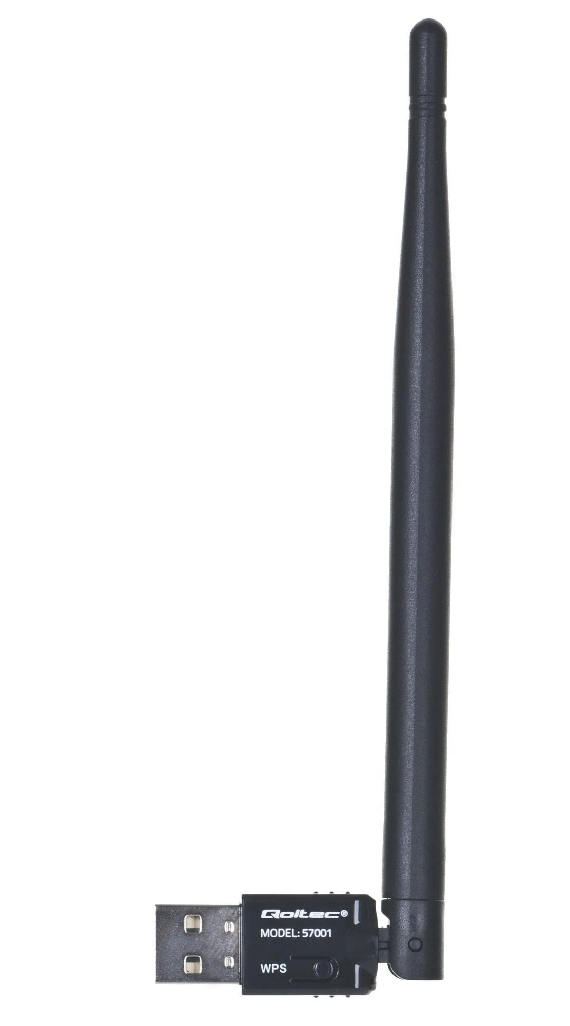 Qoltec belaidis adapteris Wi-Fi USB su antena, 57001