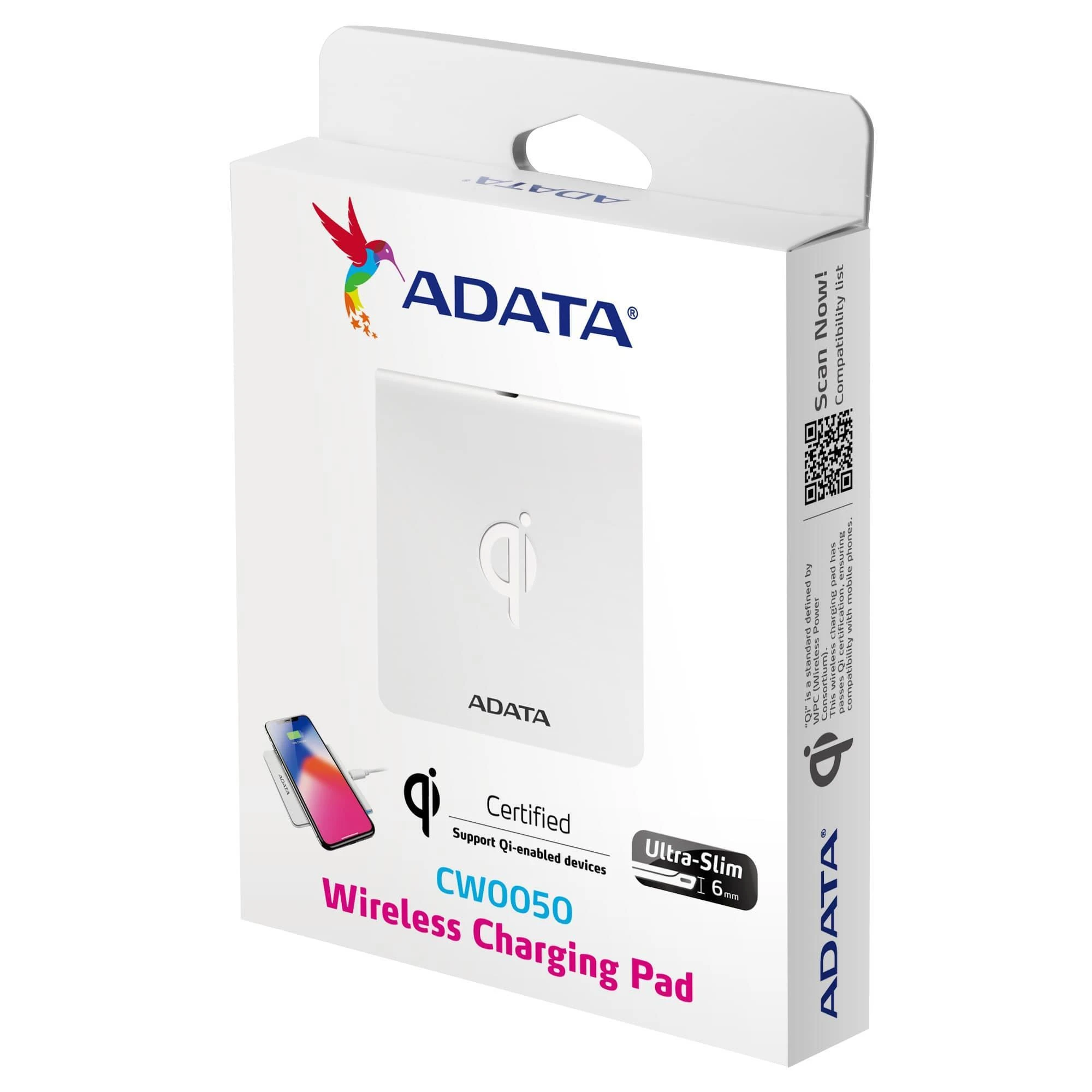 ADATA CW0050 Qi Wireless charger juodas 5W