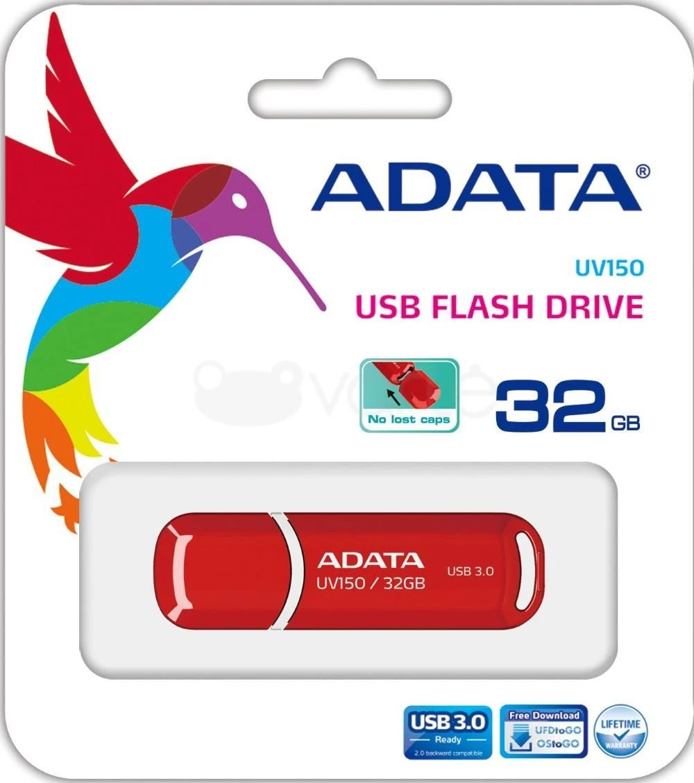 Atmintukas ADATA UV150 32GB Raudonas
