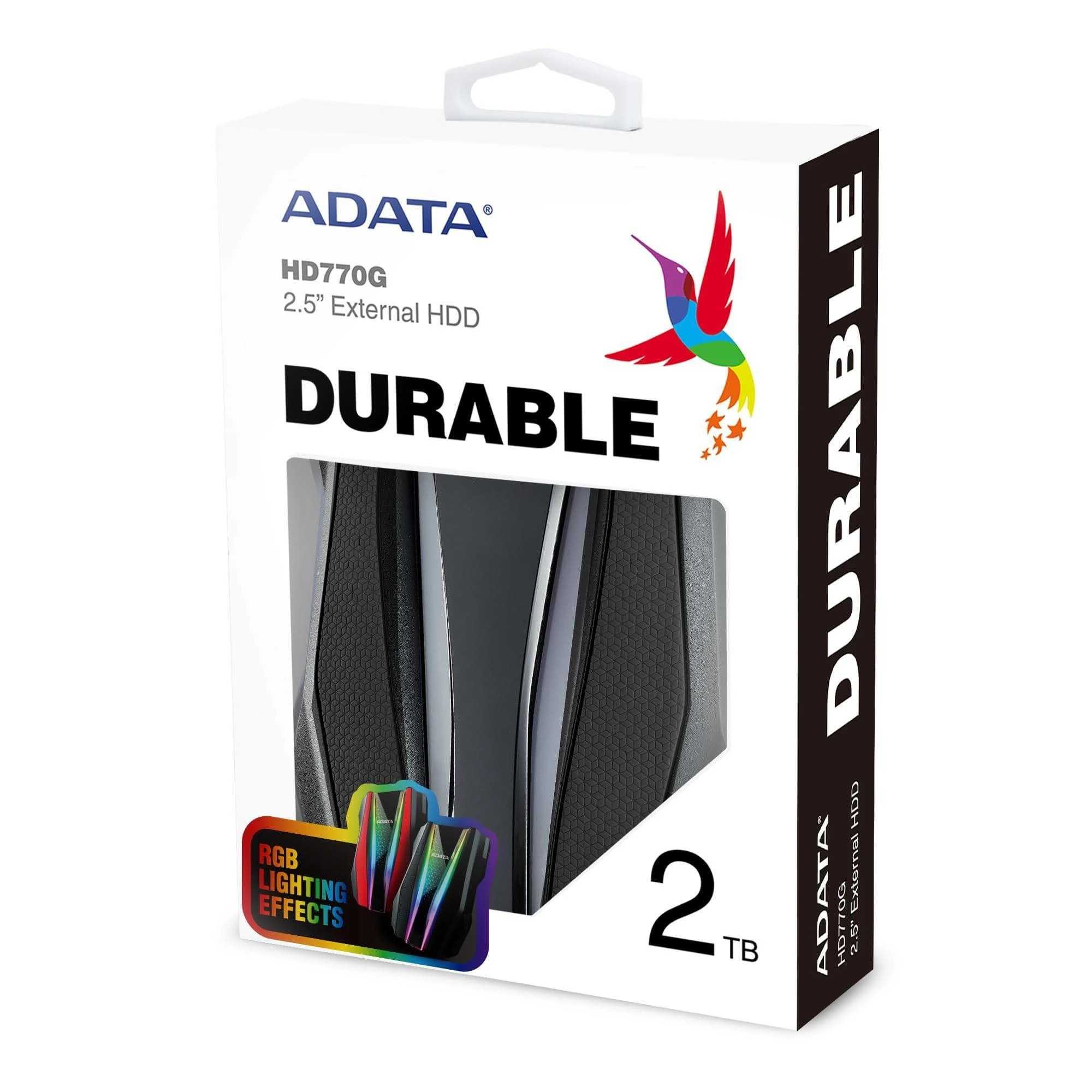 ADATA Išorinis kietasis diskas | HD770G | 2000 GB | USB 3.2 Gen1 (atgalinis suderinamas su USB 2.0) | Juodas | Suderinamumas su konkrečiais pagrindiniais įrenginiais gali skirtis ir gali būti paveiktas sistemos aplinkos. Norint prijungti per USB 2.0, reikia prijungti du USB jungtys, kad būtų pakankamai energijos. Reikės USB Y kabelio.