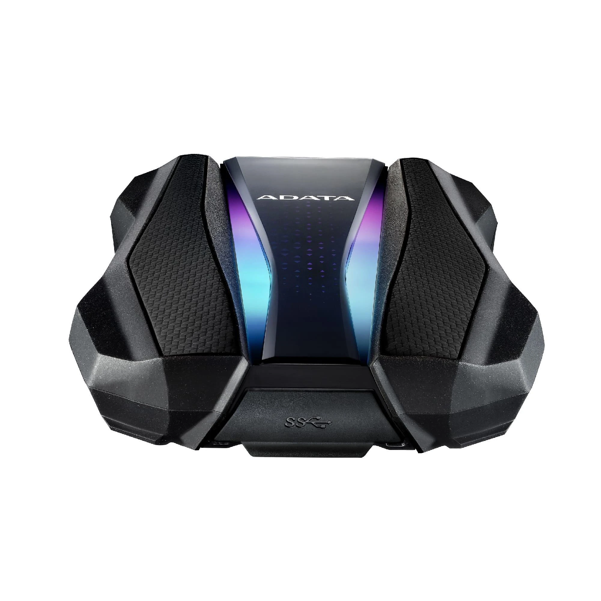 ADATA Išorinis kietasis diskas | HD770G | 2000 GB | USB 3.2 Gen1 (atgalinis suderinamas su USB 2.0) | Juodas | Suderinamumas su konkrečiais pagrindiniais įrenginiais gali skirtis ir gali būti paveiktas sistemos aplinkos. Norint prijungti per USB 2.0, reikia prijungti du USB jungtys, kad būtų pakankamai energijos. Reikės USB Y kabelio.