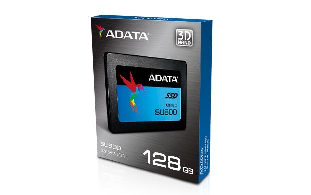 ADATA Ultimate SU800 128 GB, SSD form factor 2.5", SSD sąsaja SATA, Skaitymo greitis 560 MB/s, Rašymo greitis 300 MB/s