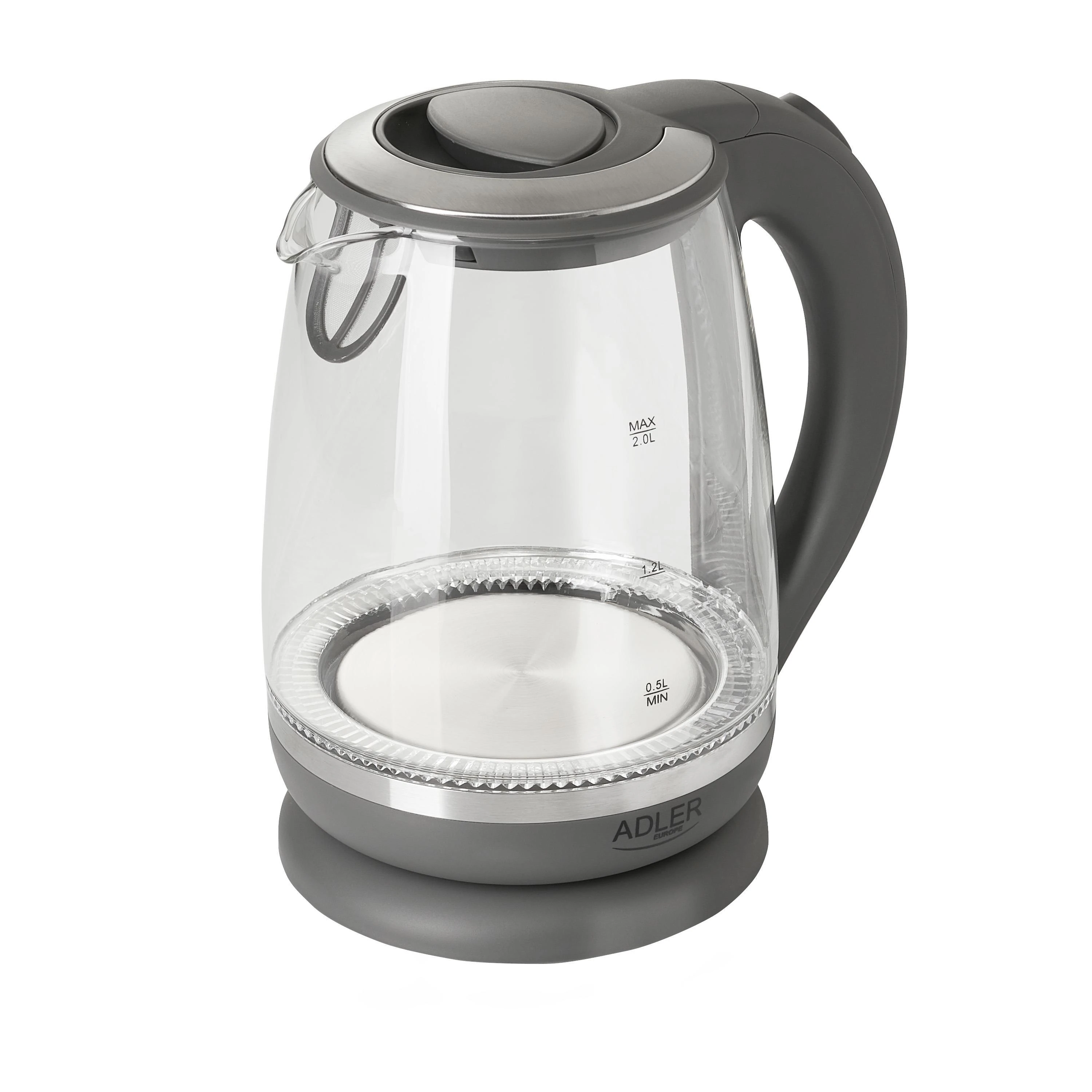 Adler | Virdulys | AD 1286 | Standard | 2200 W | 2 L | Plastic/Glass | 360° rotational base | Pilkas