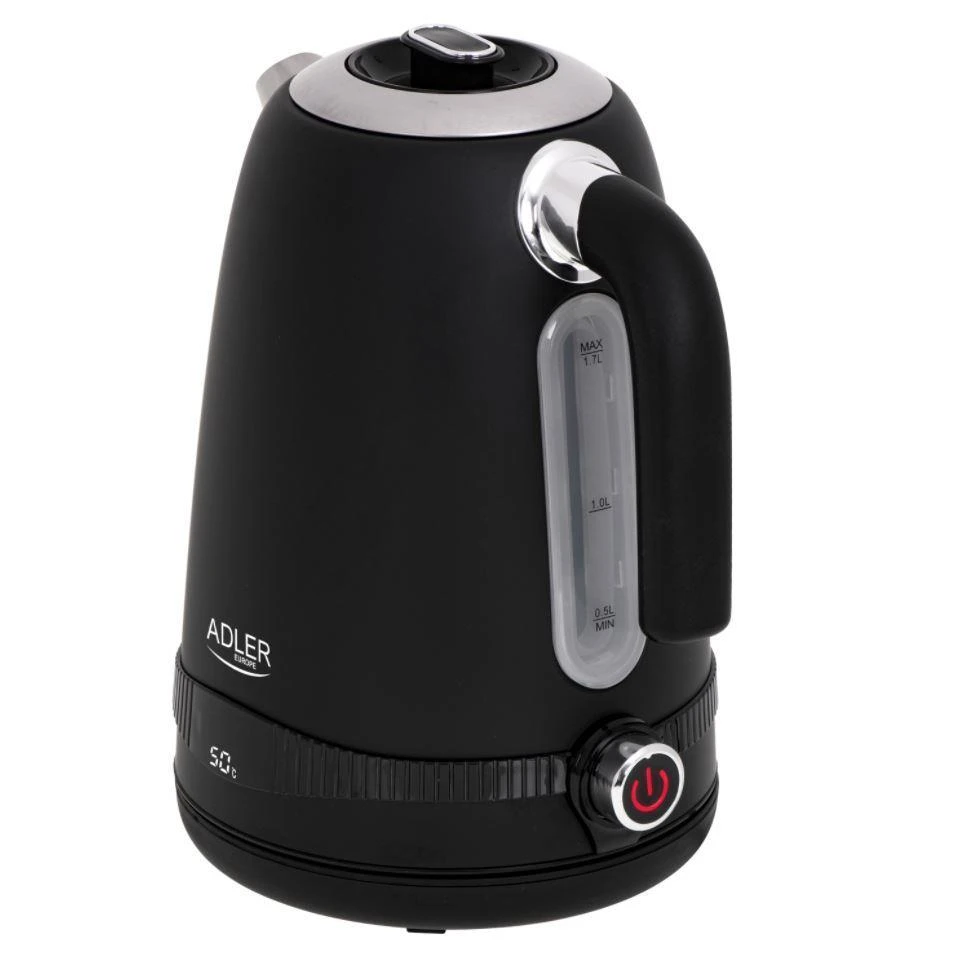 Adler | Virdulys | AD 1295b | Electric | 2200 W | 1.7 L | Nerūdijantis plienas | 360° rotational base | Juodas