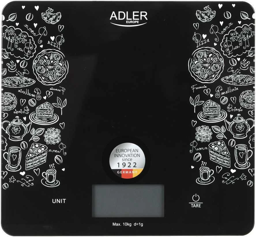 Adler | Virtuvinės svarstyklės | AD 3171 | Maximum weight (capacity) 10 kg | Graduation 1 g | Ekranas type LCD | Juodas