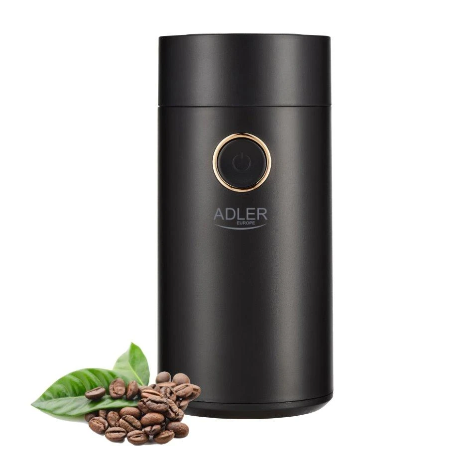 Kavamalė Adler | Kavos malūnas | AD 4446bg | 150 W | Kavos pupelių talpa 75 g | Juodas
