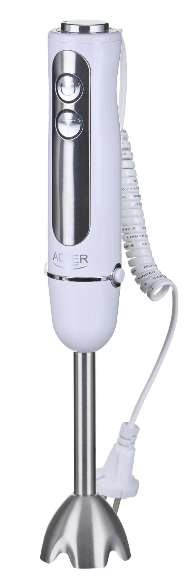 Plakiklis Adler | Rankinis maišytuvas | AD 4625w | Hand Maišytuvas | 1500 W | Greičių skaičius 5 | Turbo mode | Baltas