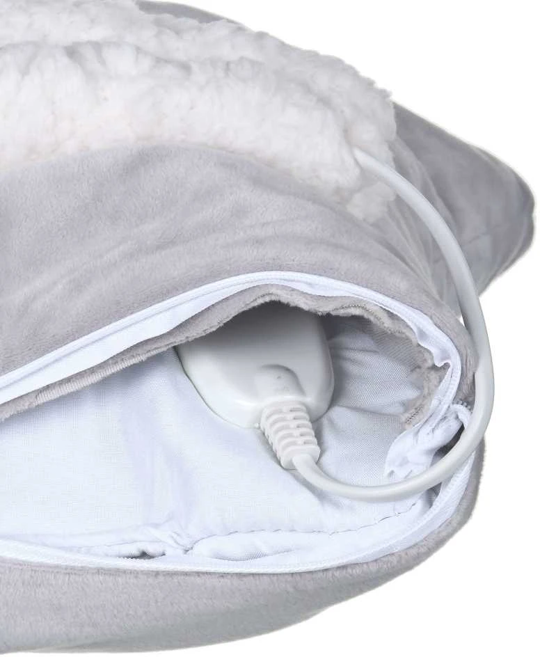 Adler | Blanket Elektrinė šildyklė | AD 7412 | Number of heating levels 8 | Number of persons 1 | Washable | Soft fleece | 80 W | Pilkas