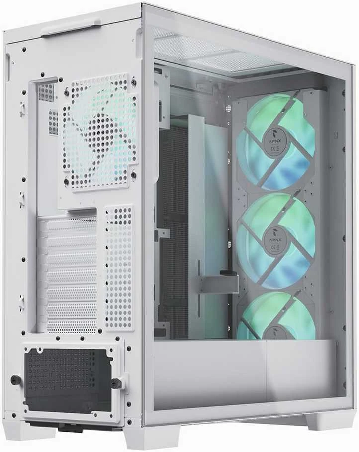 Aerocool Kompiuterio Korpusas - APNX C1 Argb Baltas