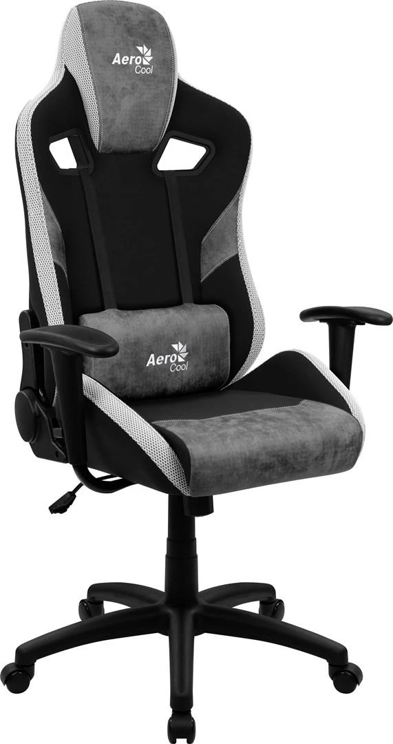Žaidimų Kėdė - Aerocool Count AeroSuede, Juoda, Pilka