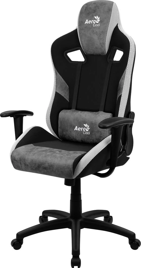Žaidimų Kėdė - Aerocool Count AeroSuede, Juoda, Pilka