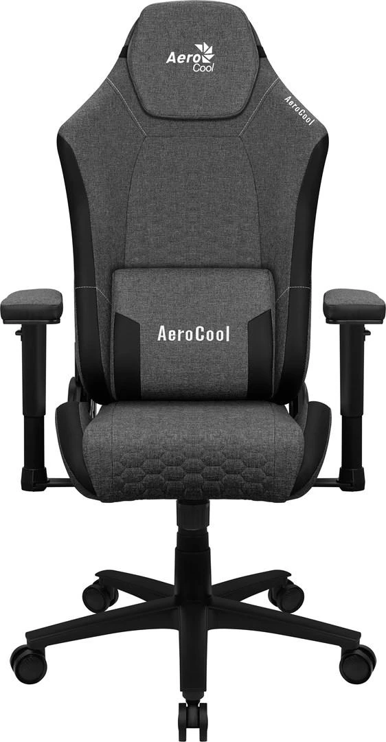 Žaidimų Kėdė - Aerocool Crown AeroWeave Paminkštinta Sėdynė Juoda