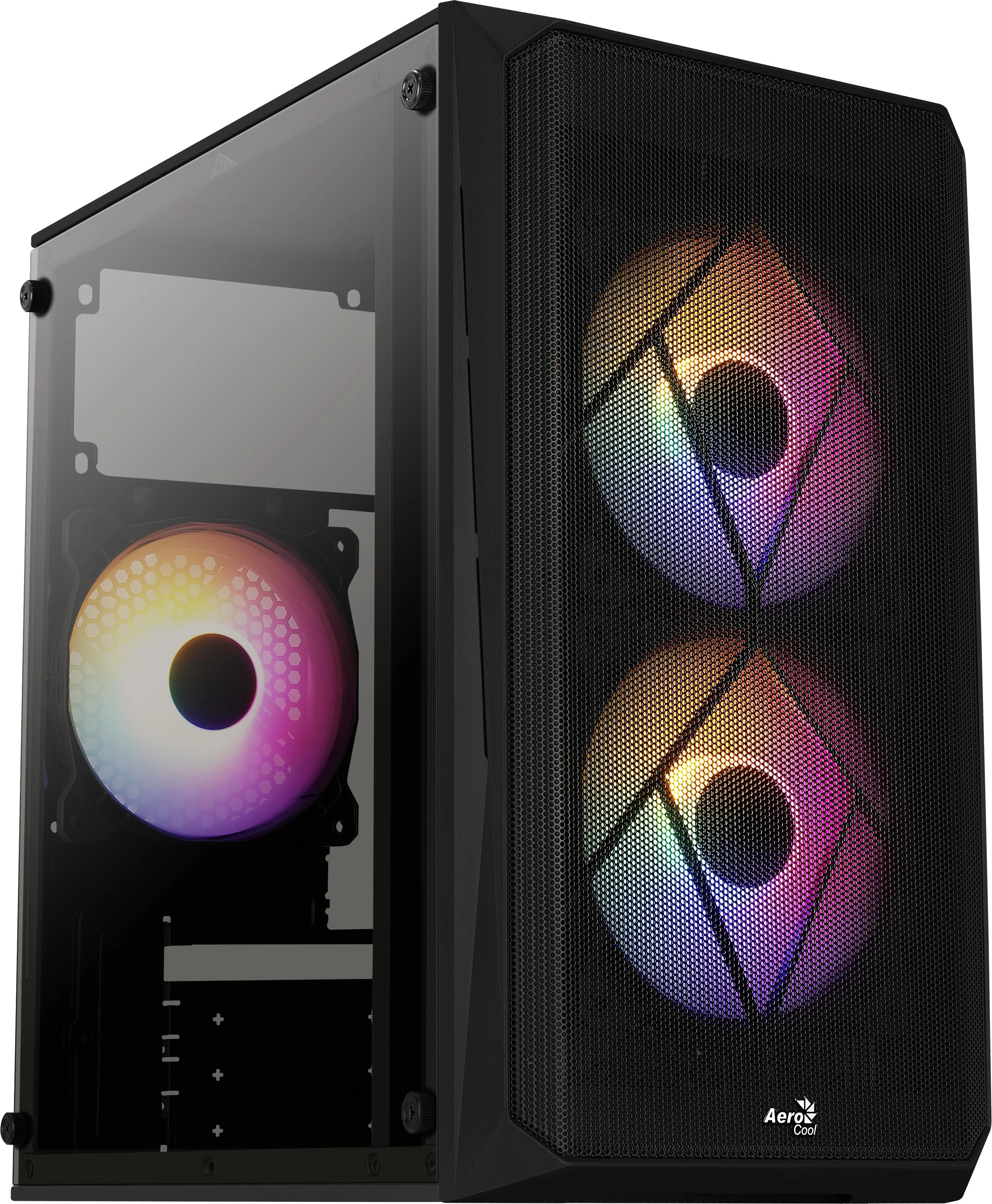 AEROCOOL PGS CS-107-A-BK-v2 FRGB - PC dėklas