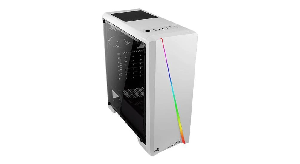 AEROCOOL AEROPGSCYLONMINI-WH PC dėklas Micro-ATX Aerocool CYLON MINI RGB Baltas - USB3.0