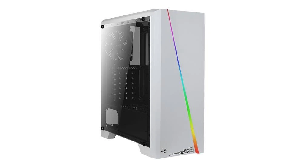 AEROCOOL AEROPGSCYLONMINI-WH PC dėklas Micro-ATX Aerocool CYLON MINI RGB Baltas - USB3.0