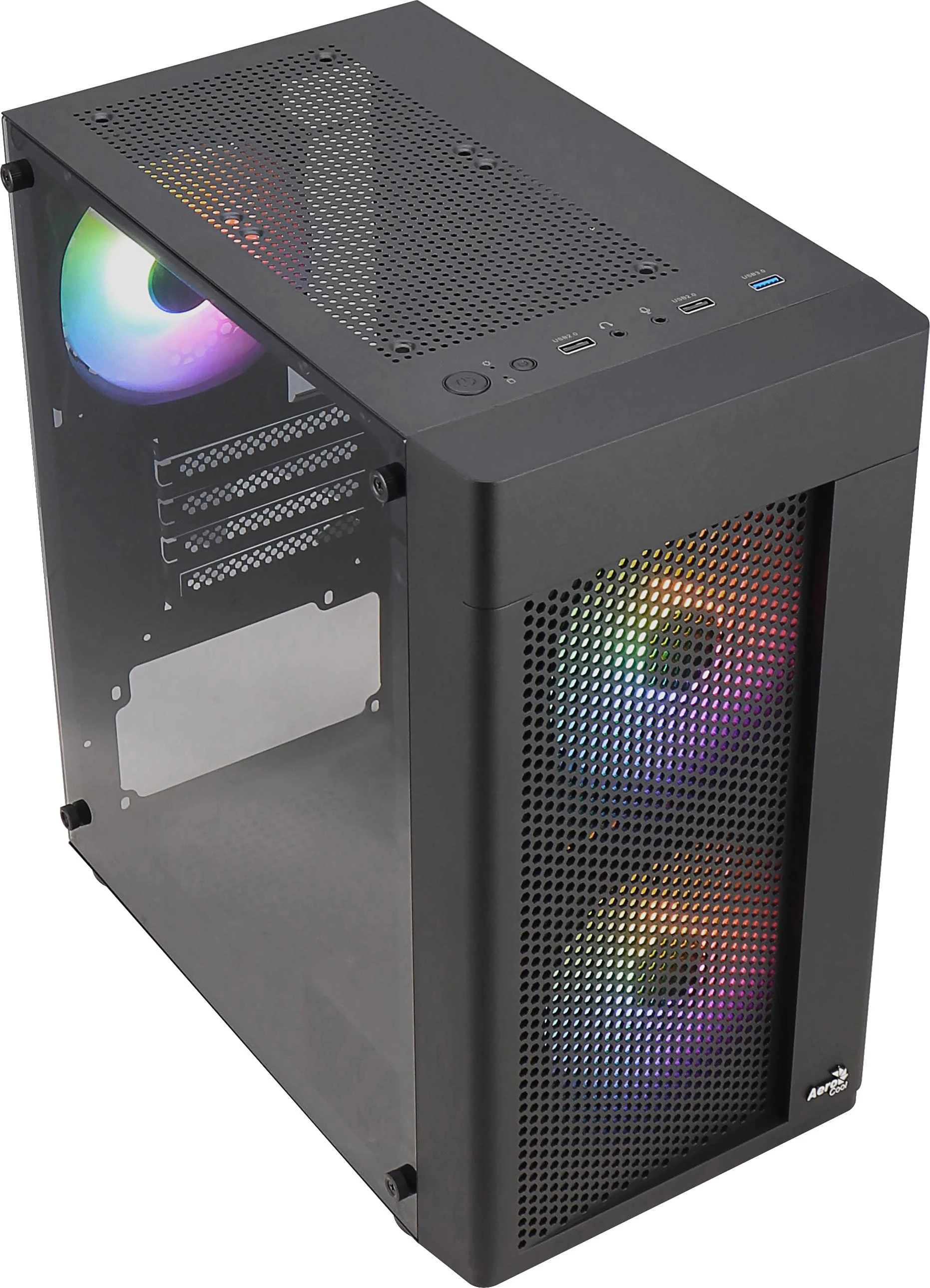 AEROCOOL PGS HEXFORM-G-BK-V2 FRGB dėklas