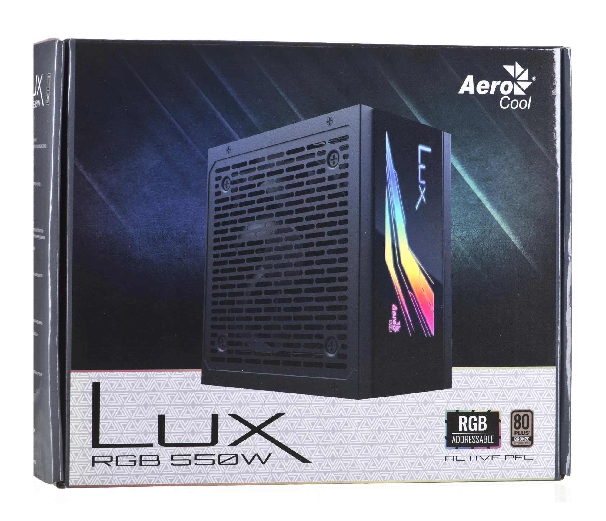 Maitinimo šaltinis Aerocool LUX AEROPGSLUXRGB-550 (550 W, 120 mm)