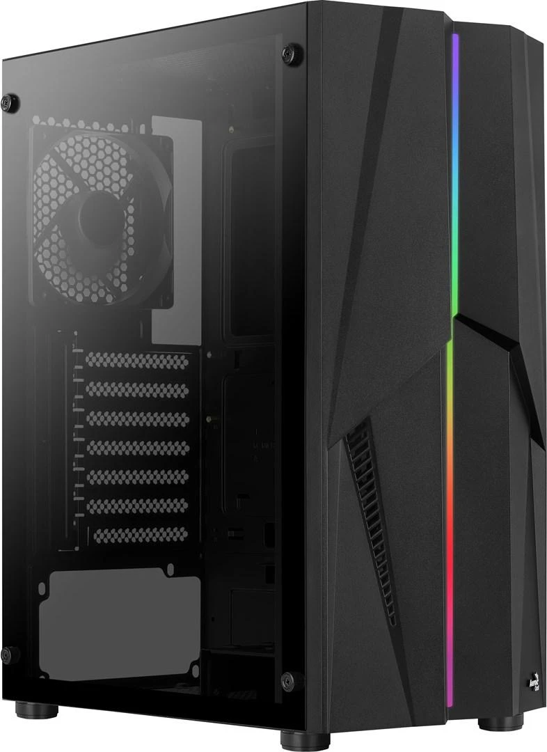 Kompiuterio Korpusas - Aerocool Mecha Midi Tower ATX, Micro ATX, Mini-ITX, Juodas
