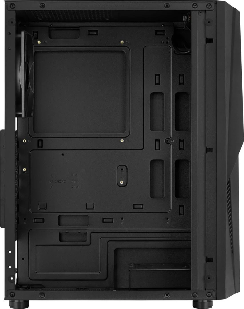 Kompiuterio Korpusas - Aerocool Mecha Midi Tower ATX, Micro ATX, Mini-ITX, Juodas