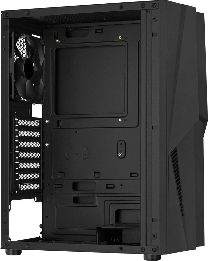 Kompiuterio Korpusas - Aerocool Mecha Midi Tower ATX, Micro ATX, Mini-ITX, Juodas