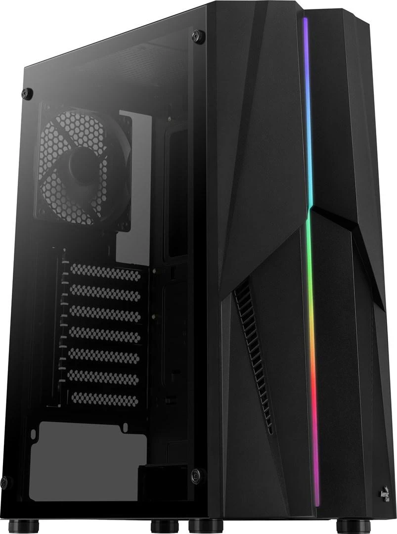 Kompiuterio Korpusas - Aerocool Mecha Midi Tower ATX, Micro ATX, Mini-ITX, Juodas