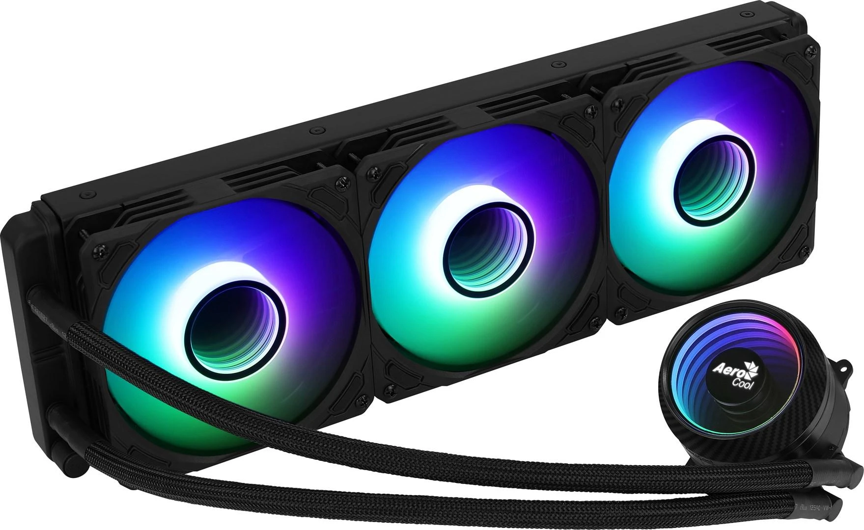 Procesoriaus Aušintuvas - Aerocool Pgs Mirage L360 Argb, juodas