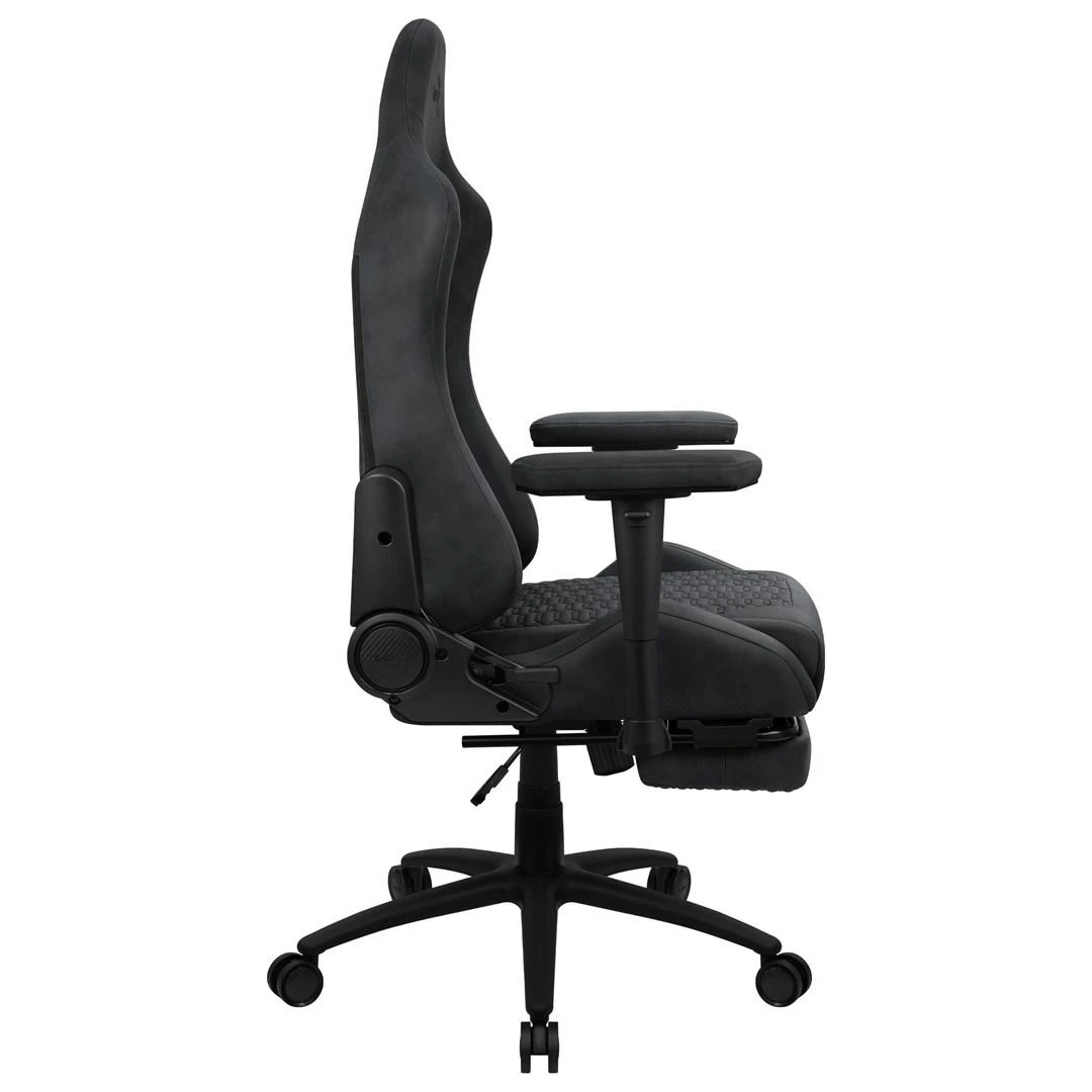 Žaidimų Kėdė - Aerocool Royal AeroSuede Paminkštinta Sėdynė Pilka