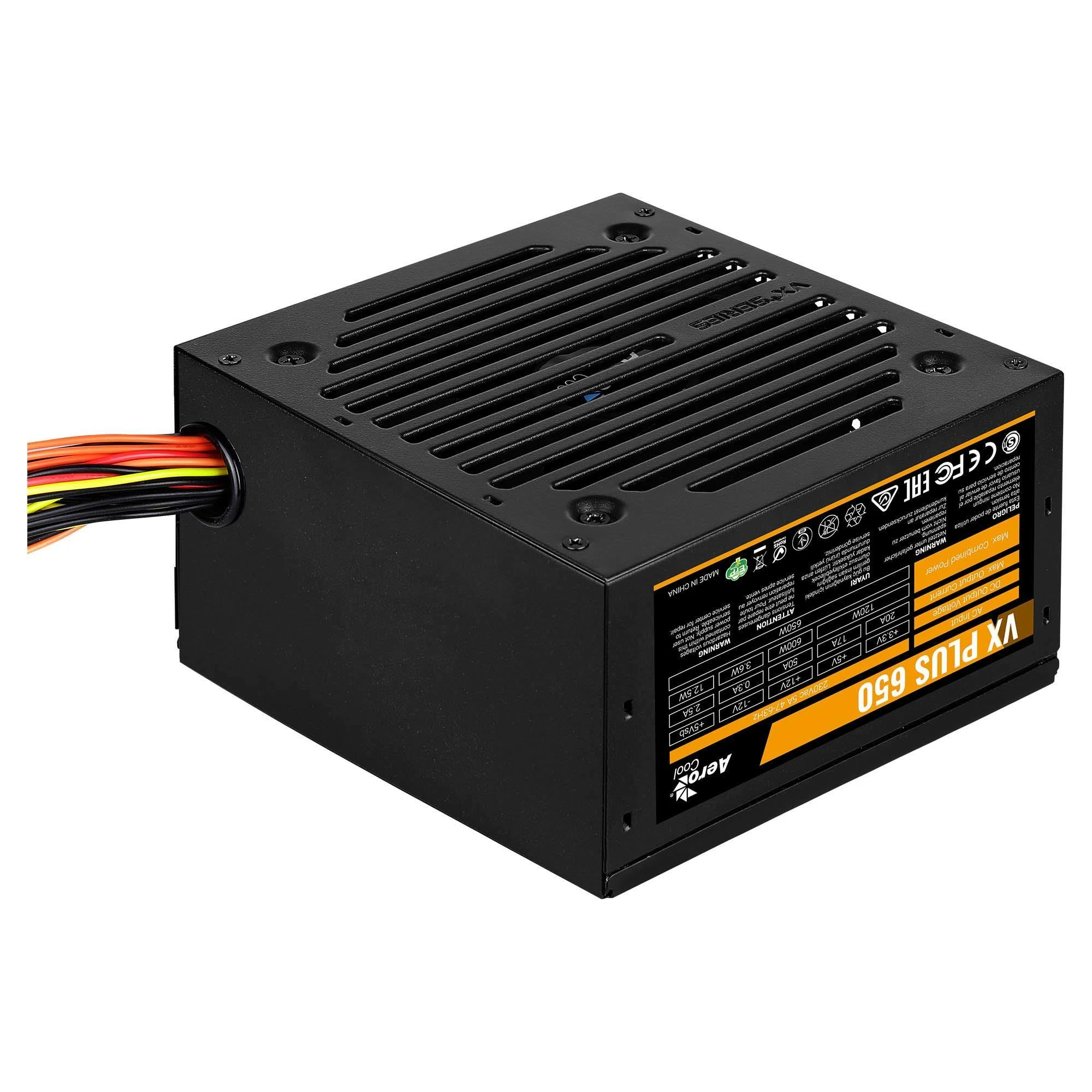 Maitinimo šaltinis Aerocool PGS VX-650Plus AEROVX-650PLUS (650 W, 120 mm)