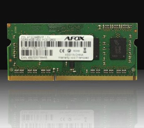 RAM Nešiojamo kompiuterio atmintis AFOX SO-DIMM DDR3 8GB memory module 1600 MHz