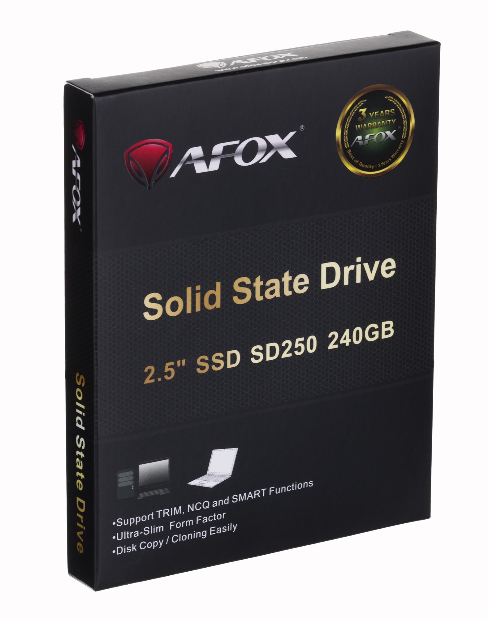 Kietasis diskas - Afox 240GB TLC, Sidabrinė