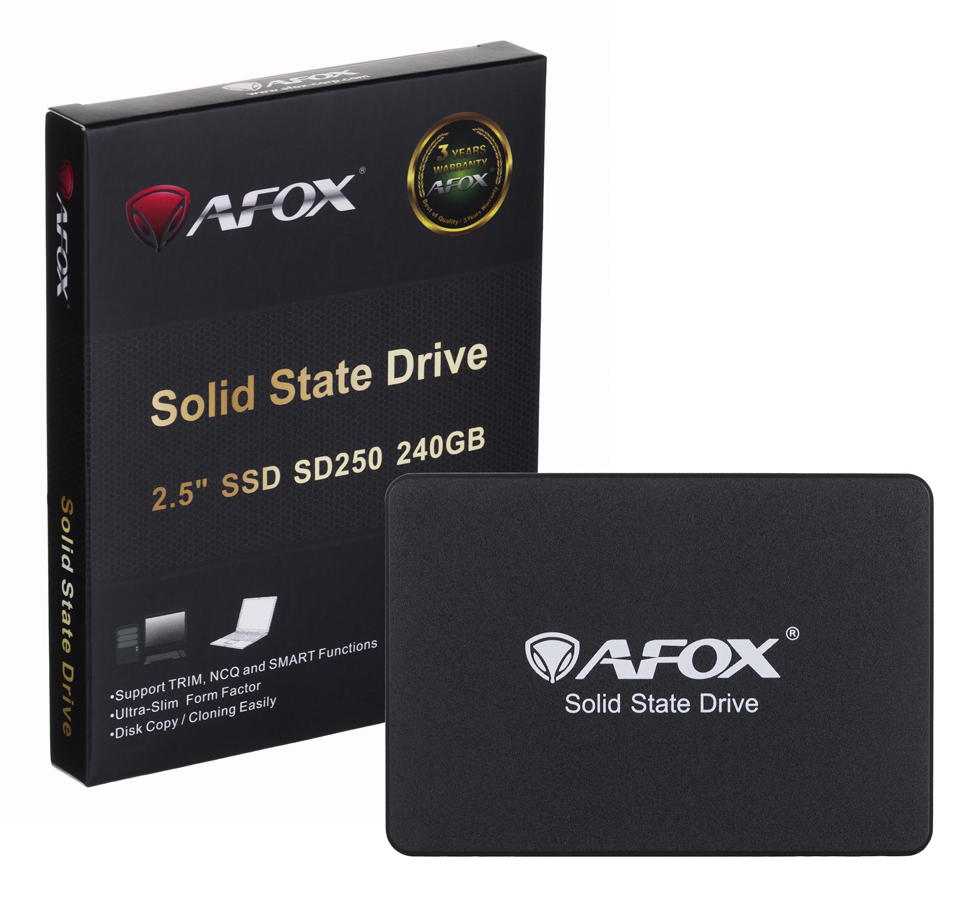 Kietasis diskas - Afox 240GB TLC, Sidabrinė
