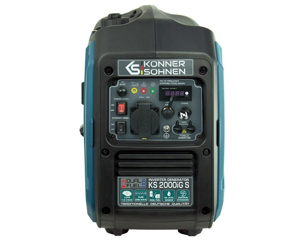 Könner & Söhnen hibridinis (benzinas/dujos) generatorius 2kW 230V KS 2000iG S