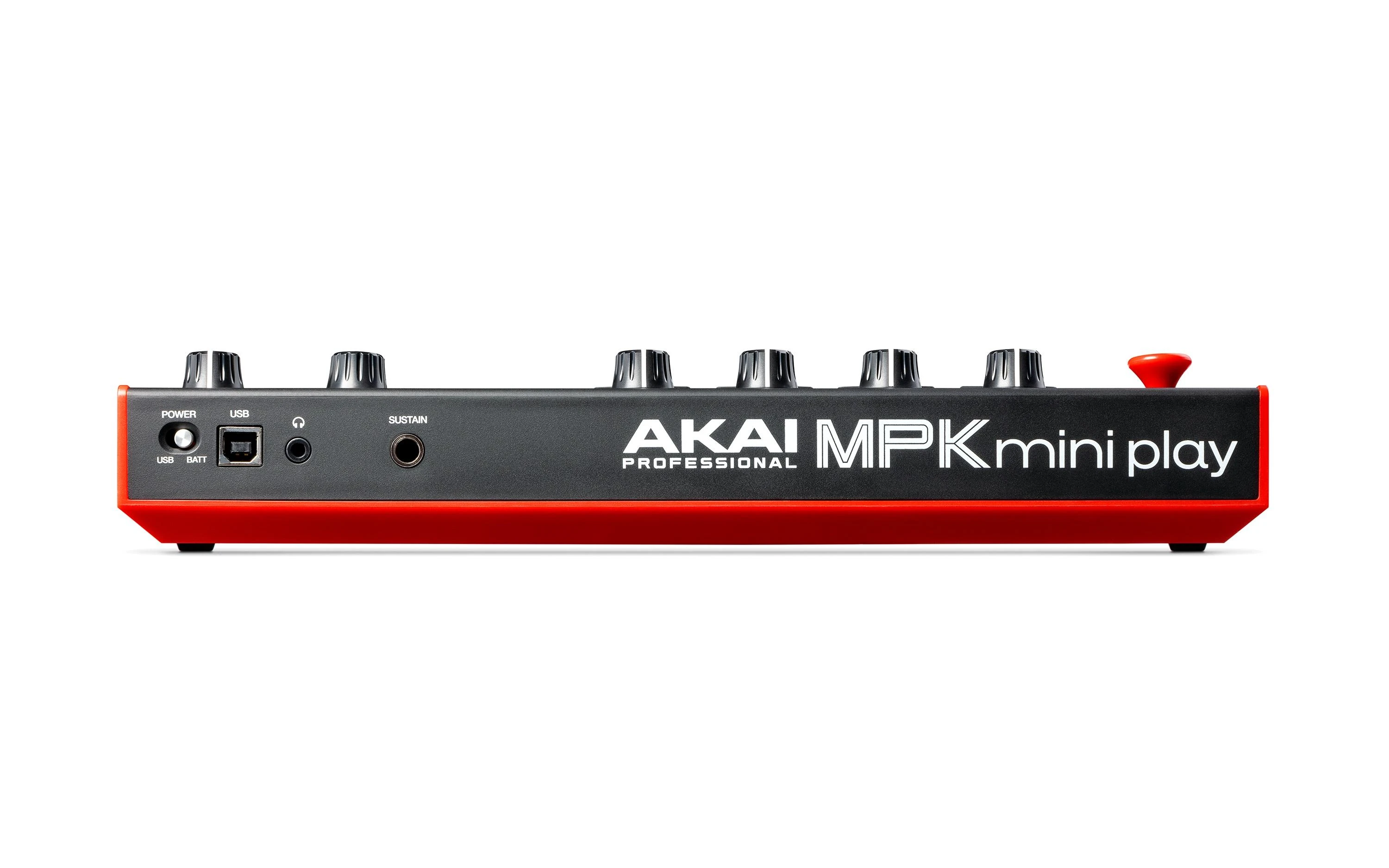 AKAI MPK Mini Play MK3 klaviatūra, juoda/raudona
