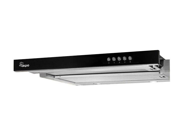 Gartraukis Stalčius AKPO WK-7 LIGHT GLASS 50 INOX JUODA (265,5 m3/h, 500mm, inox spalva)