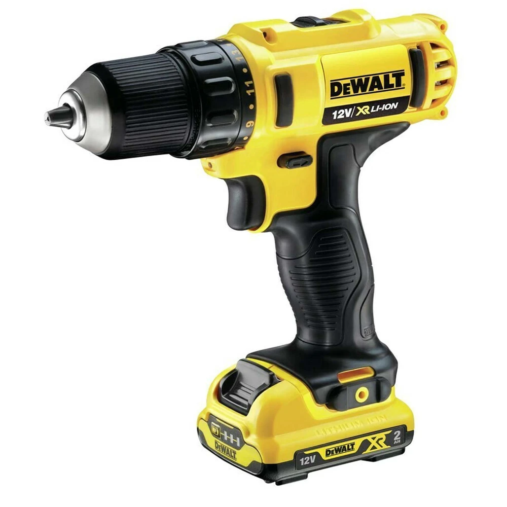 Dewalt Akumuliatorinis suktuvas-gręžtuvas su akumuliatoriumi, 12 V, 2 Ah | DCD710D2-QW
