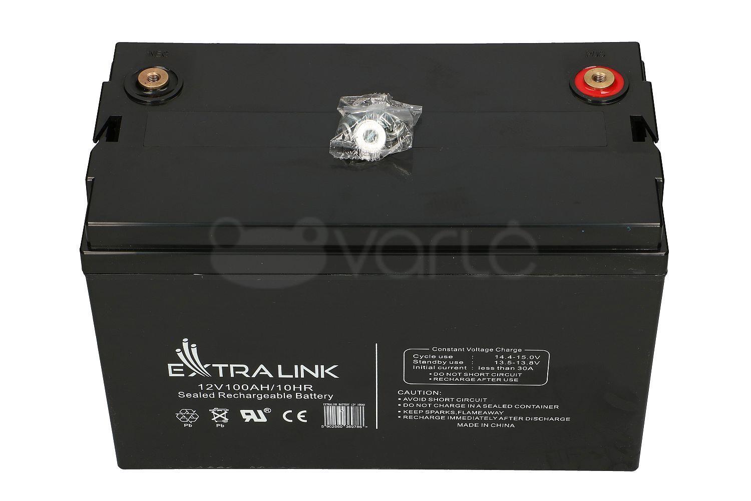 Akumuliatorius Extralink AGM 100 Ah 12V
