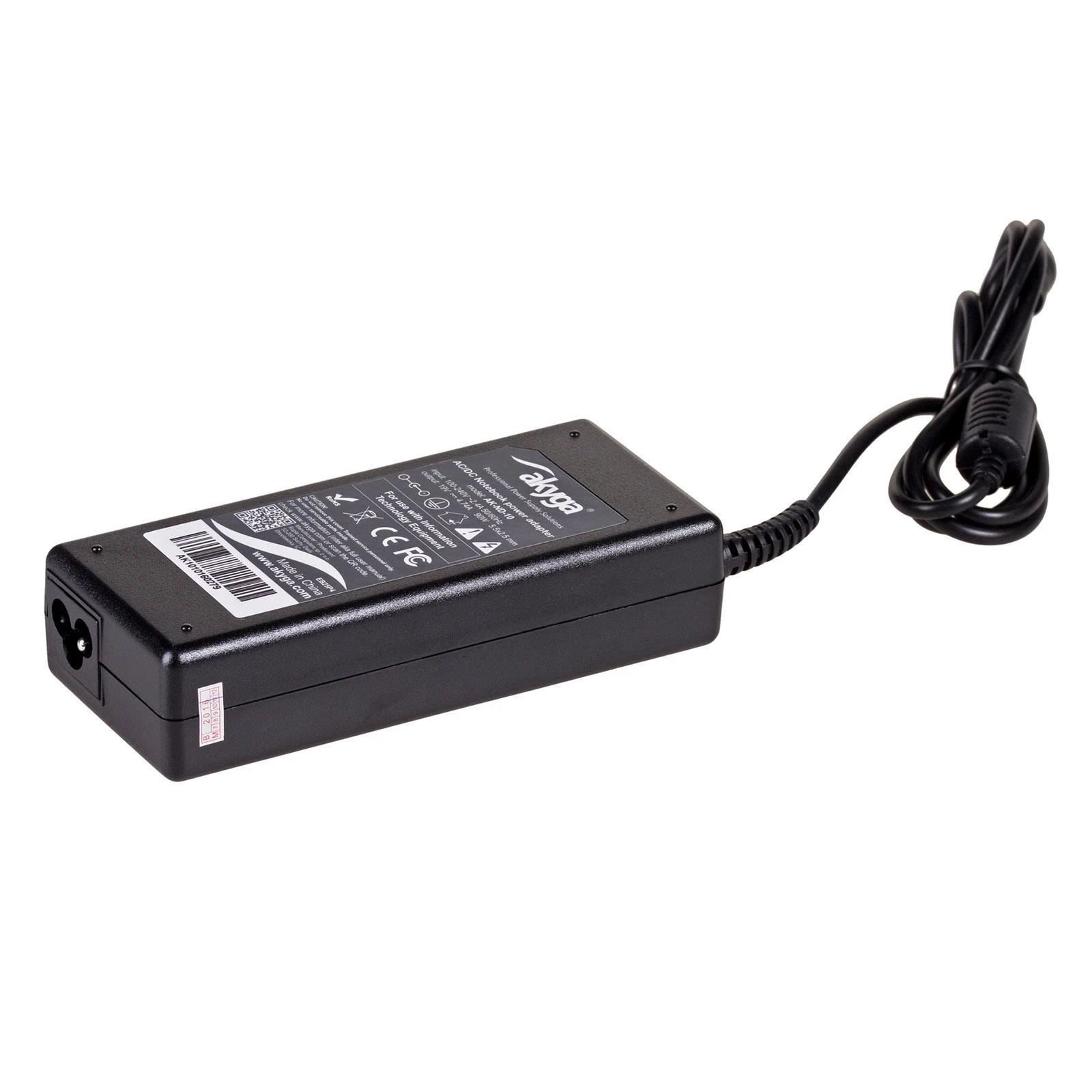 Nešiojamojo kompiuterio pakrovėjas Akyga AK-ND-10 (19V / 4.74A 90W 5.5 x 2.5mm) ASUS / TOSHIBA / LENOVO 1.2m
