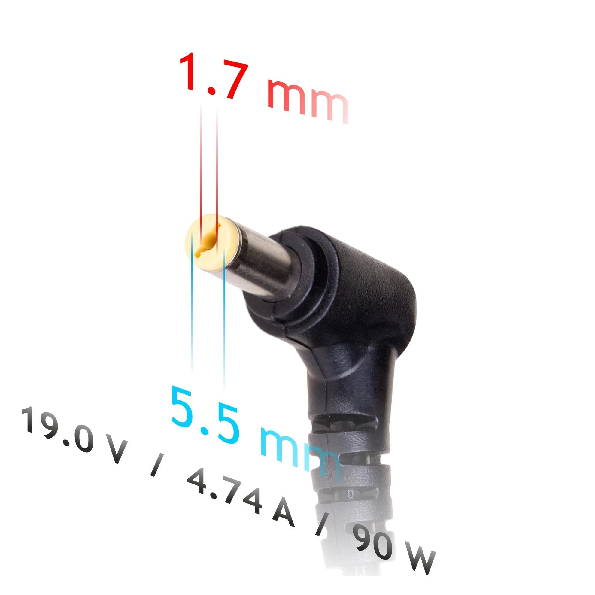Nešiojamojo kompiuterio adapteris AKYGA skirtas AK-ND-12 ACER 19V/4.74A 90W 5.5x1.7