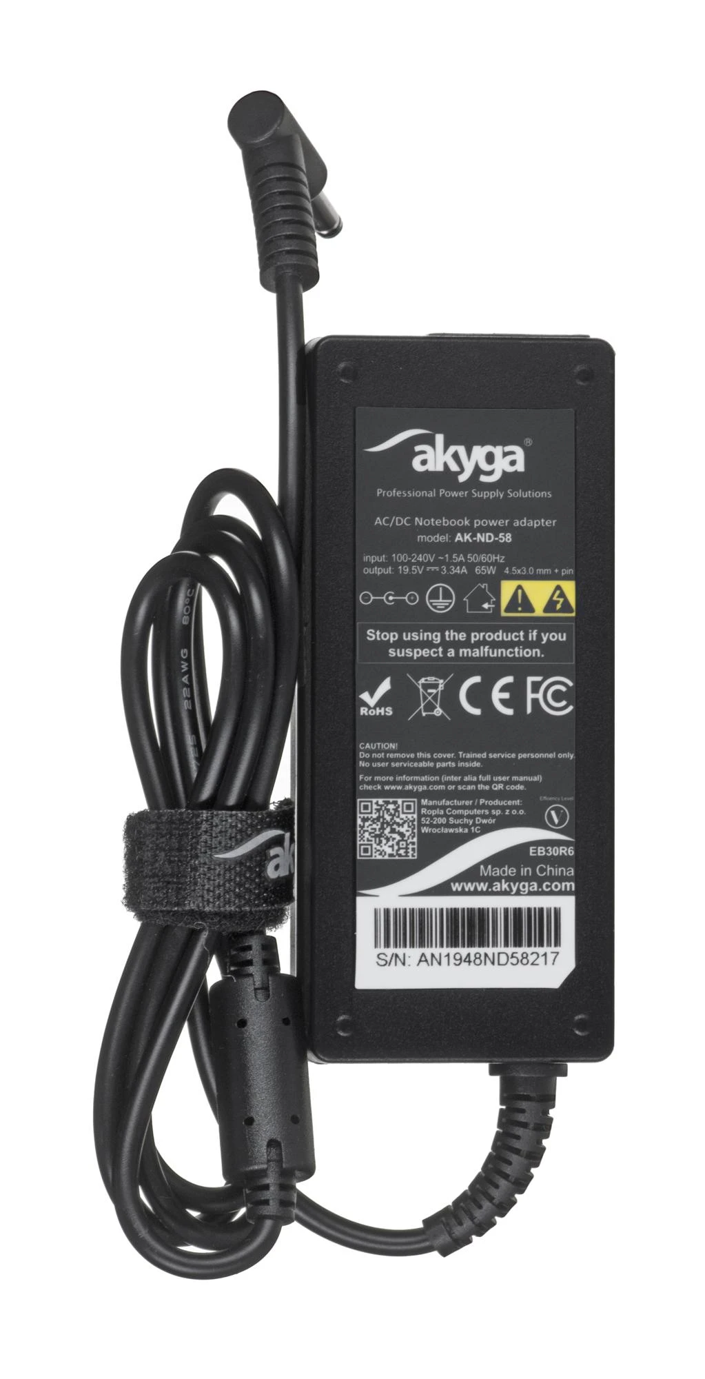 Akyga AK-ND-58 mobile device charger Indoor Juodas
