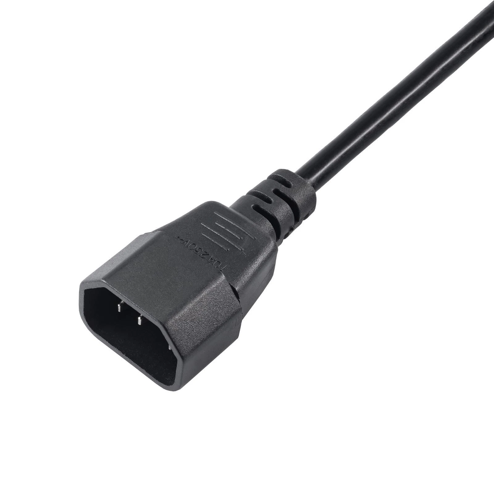 IEC C14 maitinimo laido jungties atvaizdas